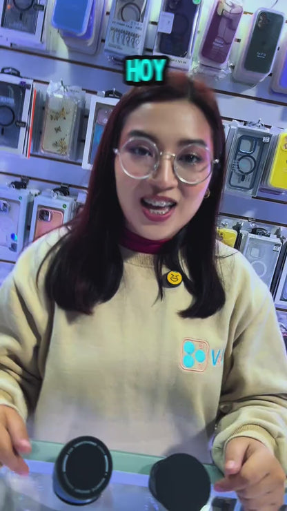 Soporte Magnético 360° con Luz LED - Carga rápida | Para coche/hogar